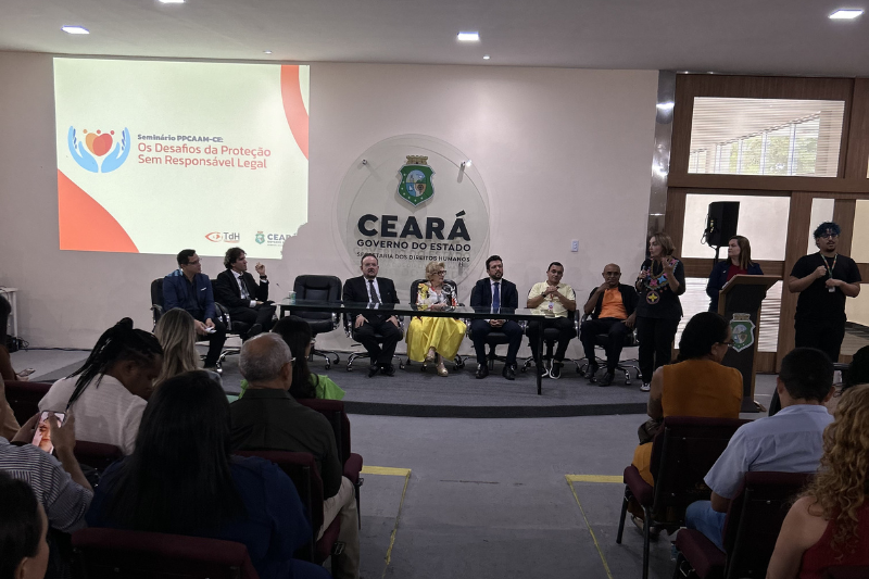 Seminário do PPCAAM-CE debate proteção de crianças e adolescentes sem responsável legal no Ceará