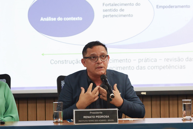 Pedrosa compartilha a experiência acumulada pela organização ao longo de 21 anos de atuação (Foto: Ana Araújo/CNJ)